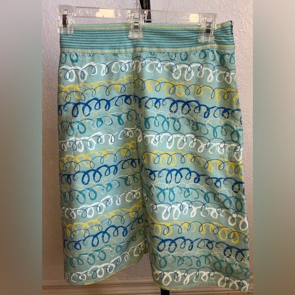 White Stuff 90s Vintage Linen A-lined Midi Skirt Blue (10) - Picture 7 of 16